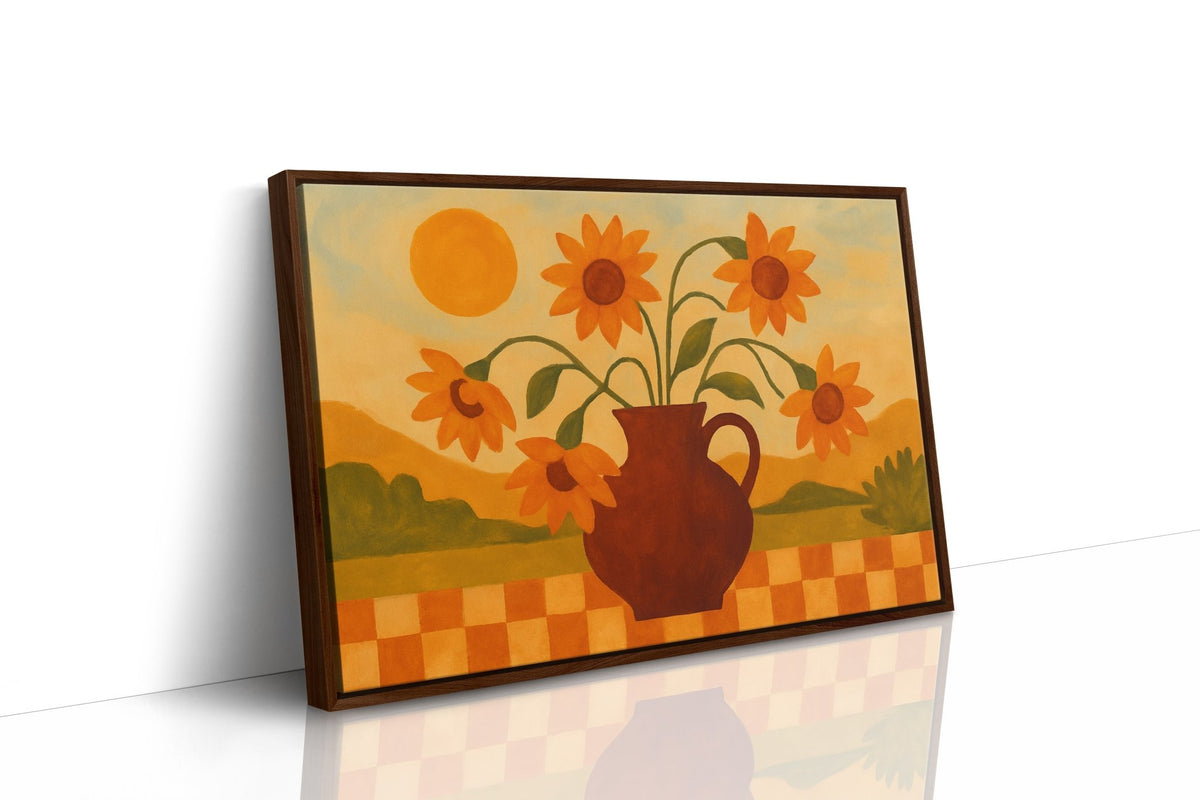 Sunflowers on a Golden Afternoon - Quarter Circle AK Boutique