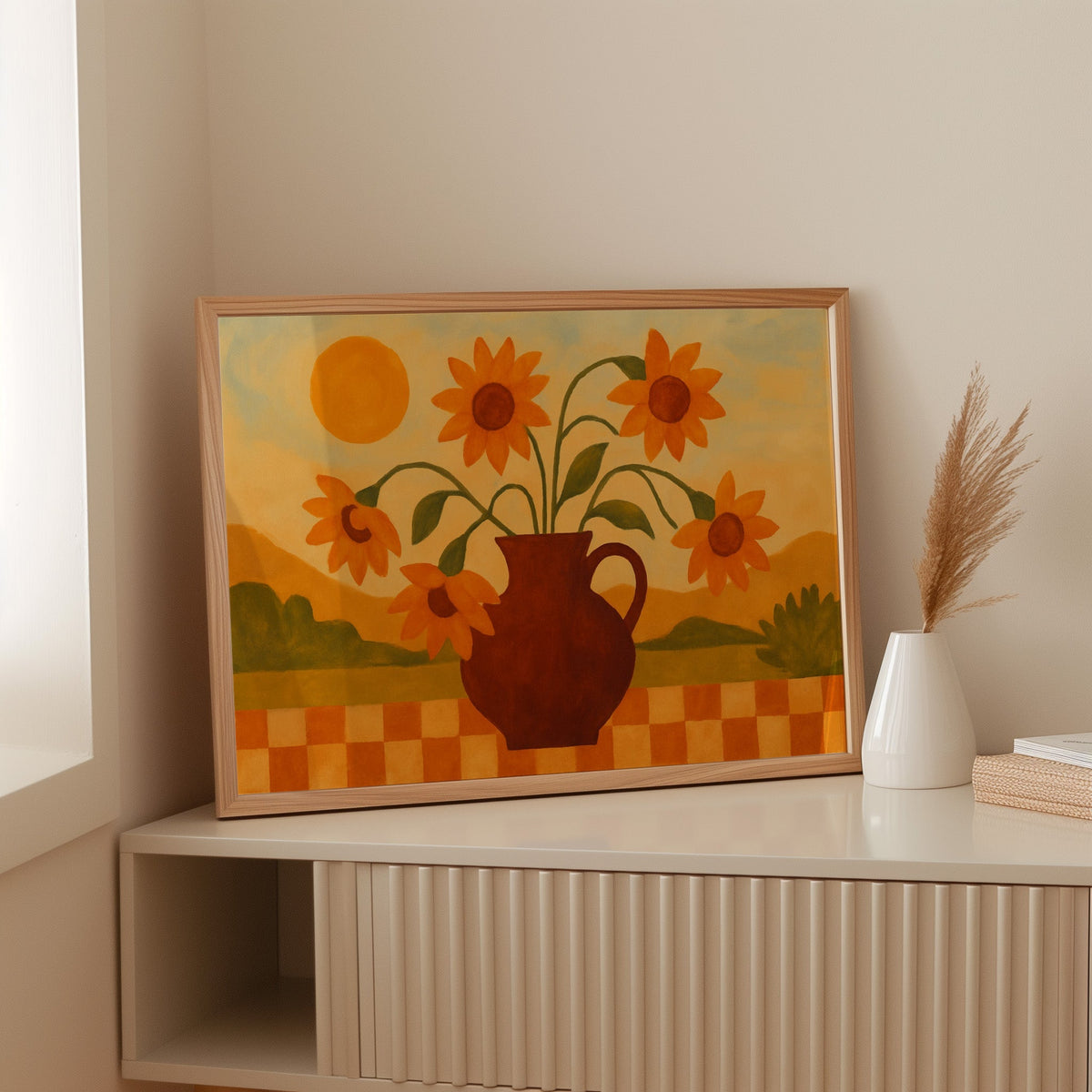 Sunflowers on a Golden Afternoon - Quarter Circle AK Boutique