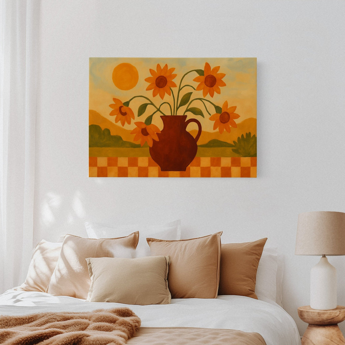 Sunflowers on a Golden Afternoon - Quarter Circle AK Boutique