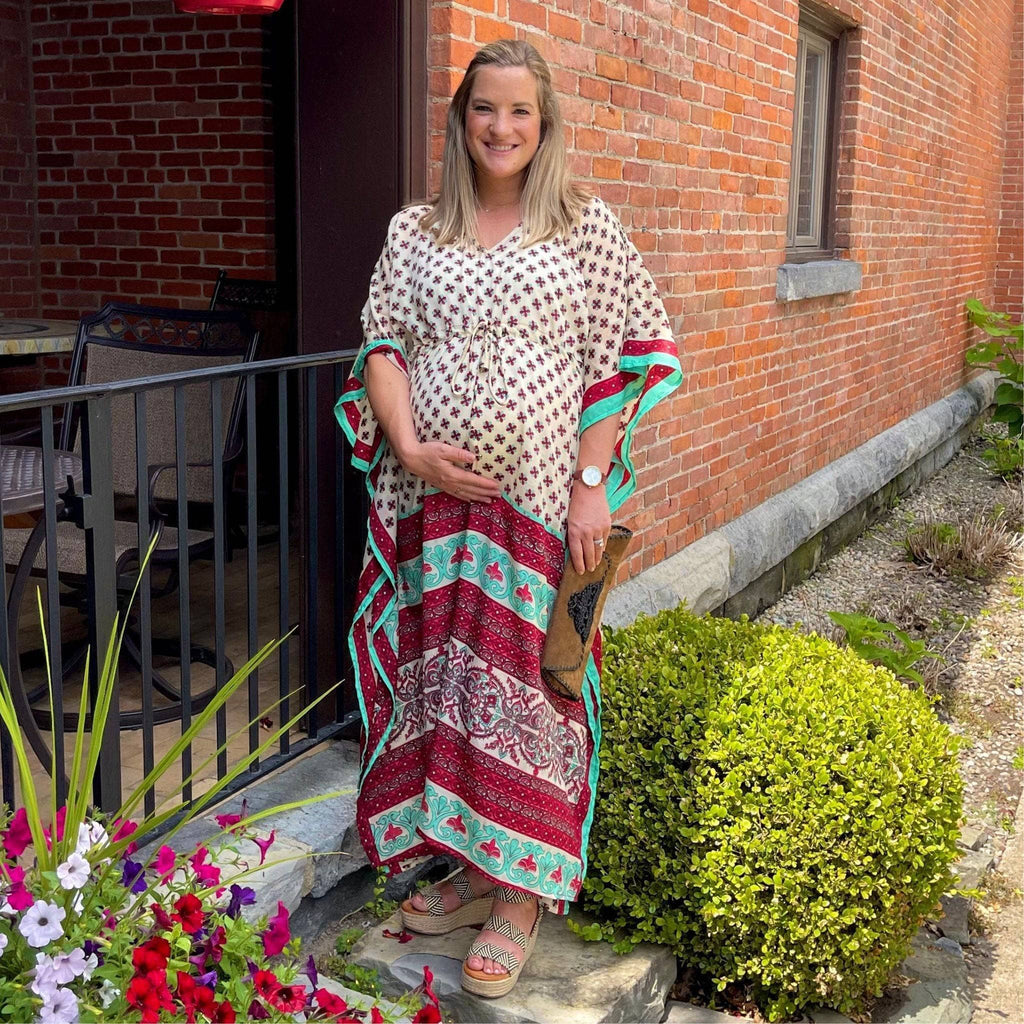 Surplus Sale Aanya Adjustable Long Kaftan Dress - Quarter Circle AK Boutique