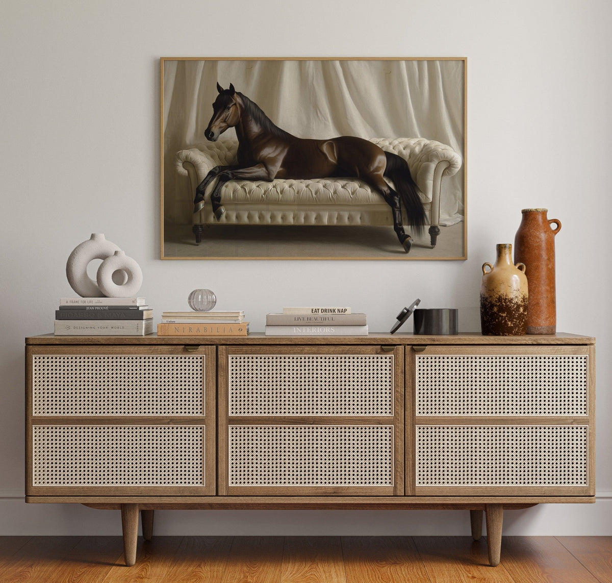 Surreal Horse Lounge Fine Art Print - Quarter Circle AK Boutique