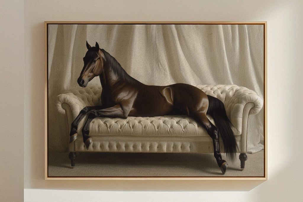 Surreal Horse Lounge Fine Art Print - Quarter Circle AK Boutique