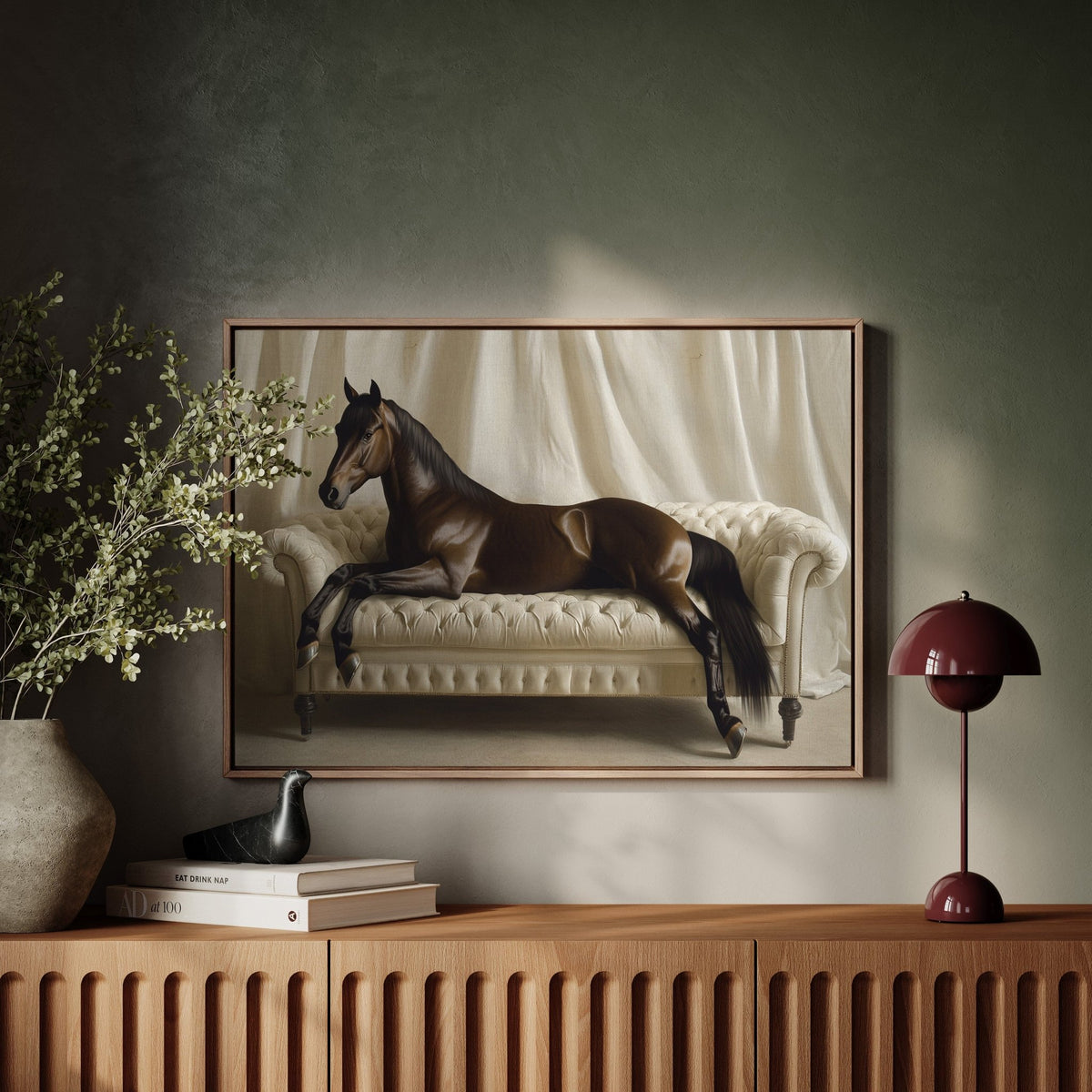 Surreal Horse Lounge Fine Art Print - Quarter Circle AK Boutique