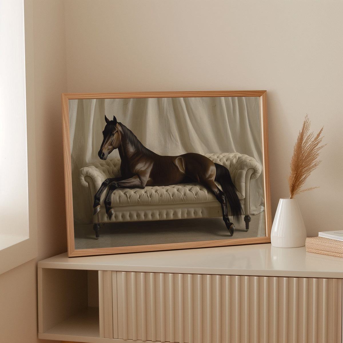 Surreal Horse Lounge Fine Art Print - Quarter Circle AK Boutique
