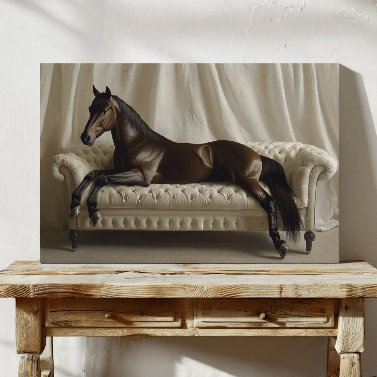 Surreal Horse Lounge Fine Art Print - Quarter Circle AK Boutique