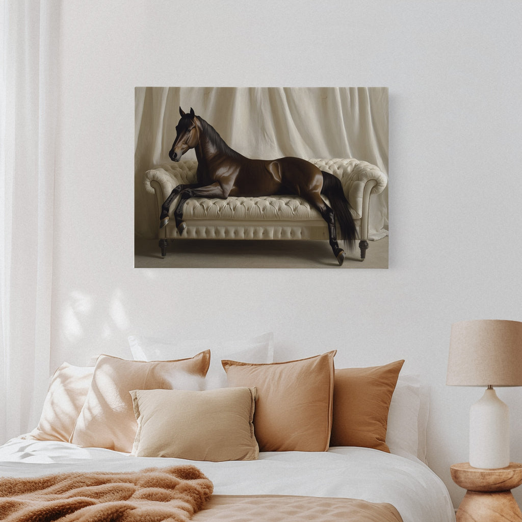 Surreal Horse Lounge Fine Art Print - Quarter Circle AK Boutique