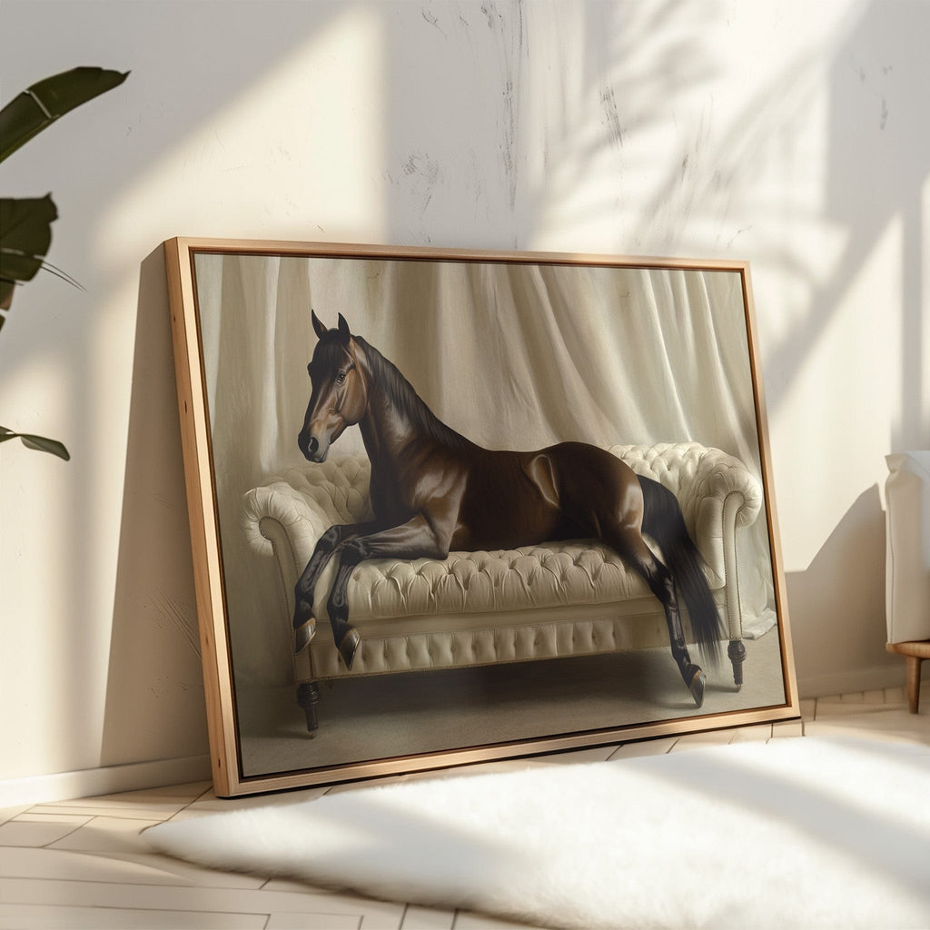 Surreal Horse Lounge Fine Art Print - Quarter Circle AK Boutique