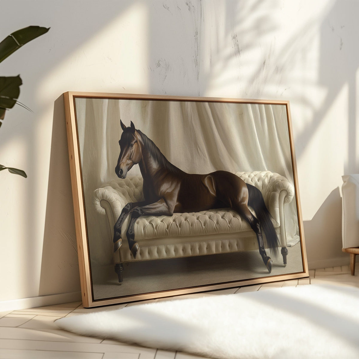 Surreal Horse Lounge Fine Art Print - Quarter Circle AK Boutique