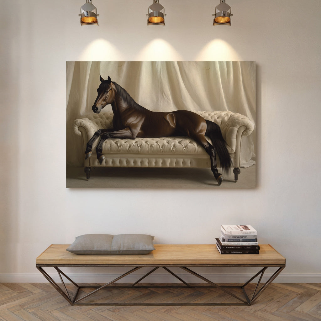 Surreal Horse Lounge Fine Art Print - Quarter Circle AK Boutique