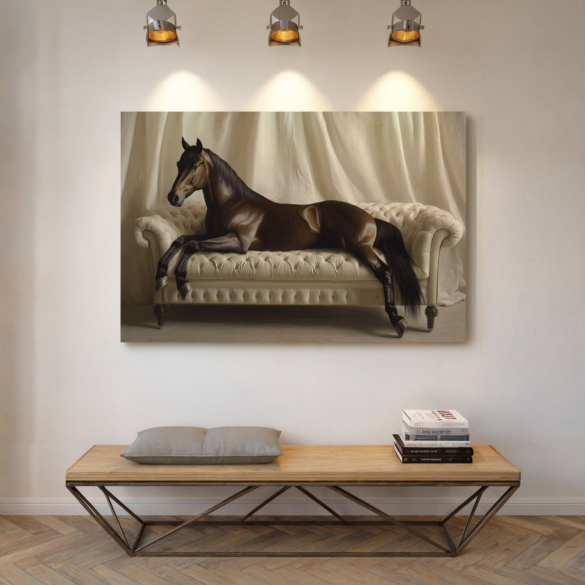 Surreal Horse Lounge Fine Art Print - Quarter Circle AK Boutique
