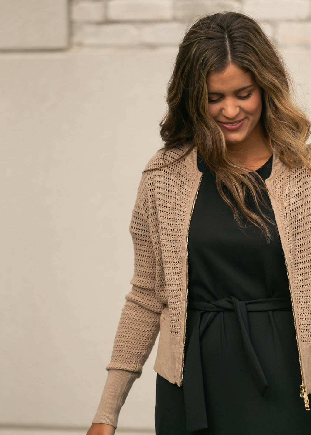 Tate Crochet Open Knit Cardigan - Quarter Circle AK Boutique