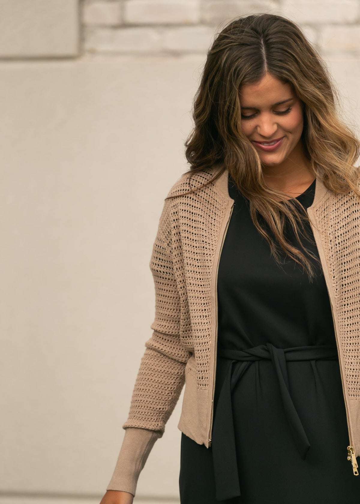 Tate Crochet Open Knit Cardigan - Quarter Circle AK Boutique