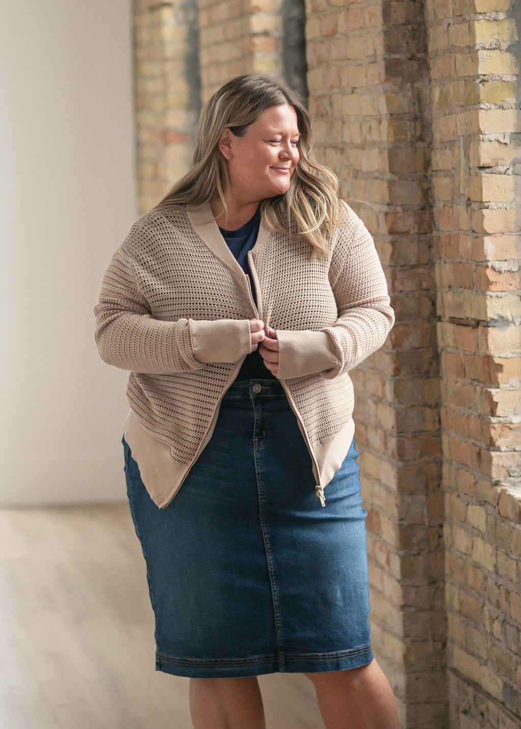 Tate Crochet Open Knit Cardigan - Quarter Circle AK Boutique
