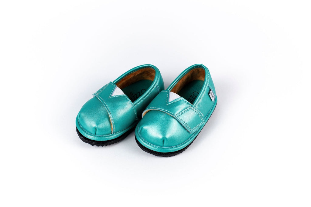 Teal Velvet Barefoot Shoe Topper | Ozznek Wide Toe Box & Zero-Drop - Quarter Circle AK Boutique