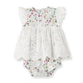 Baby Girl's Cottontail Garden Bamboo Skirted Bodysuit 0-6M