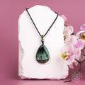 The Angel by My Side – Rare Seraphinite Pendant - Quarter Circle AK Boutique