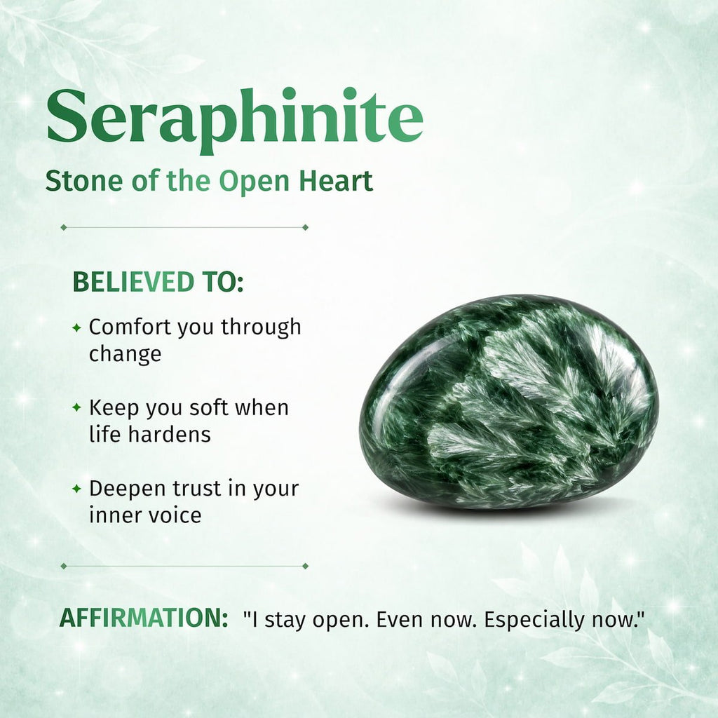 The Angel by My Side – Rare Seraphinite Pendant - Quarter Circle AK Boutique