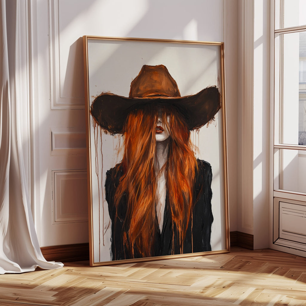 The Firebrand – Western Cowgirl Canvas Art - Quarter Circle AK Boutique