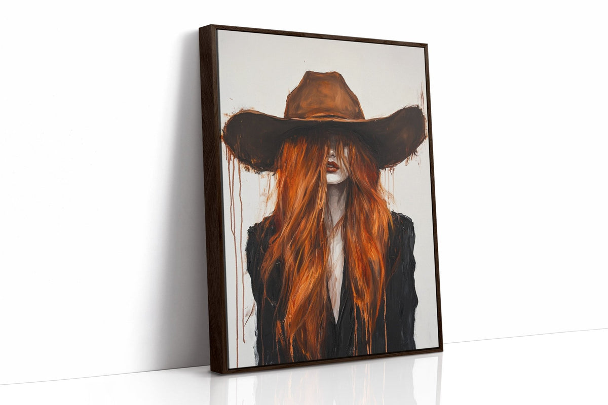 The Firebrand – Western Cowgirl Canvas Art - Quarter Circle AK Boutique