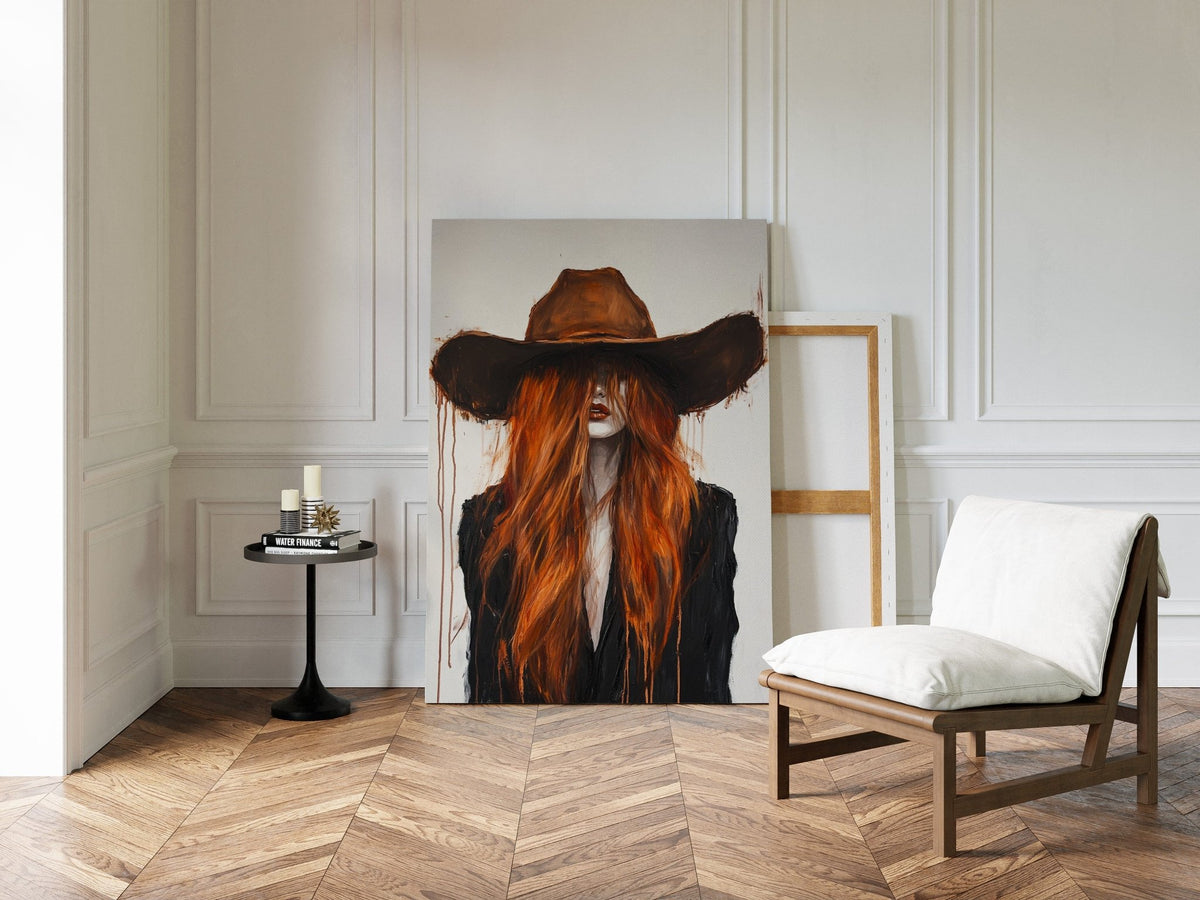 The Firebrand – Western Cowgirl Canvas Art - Quarter Circle AK Boutique