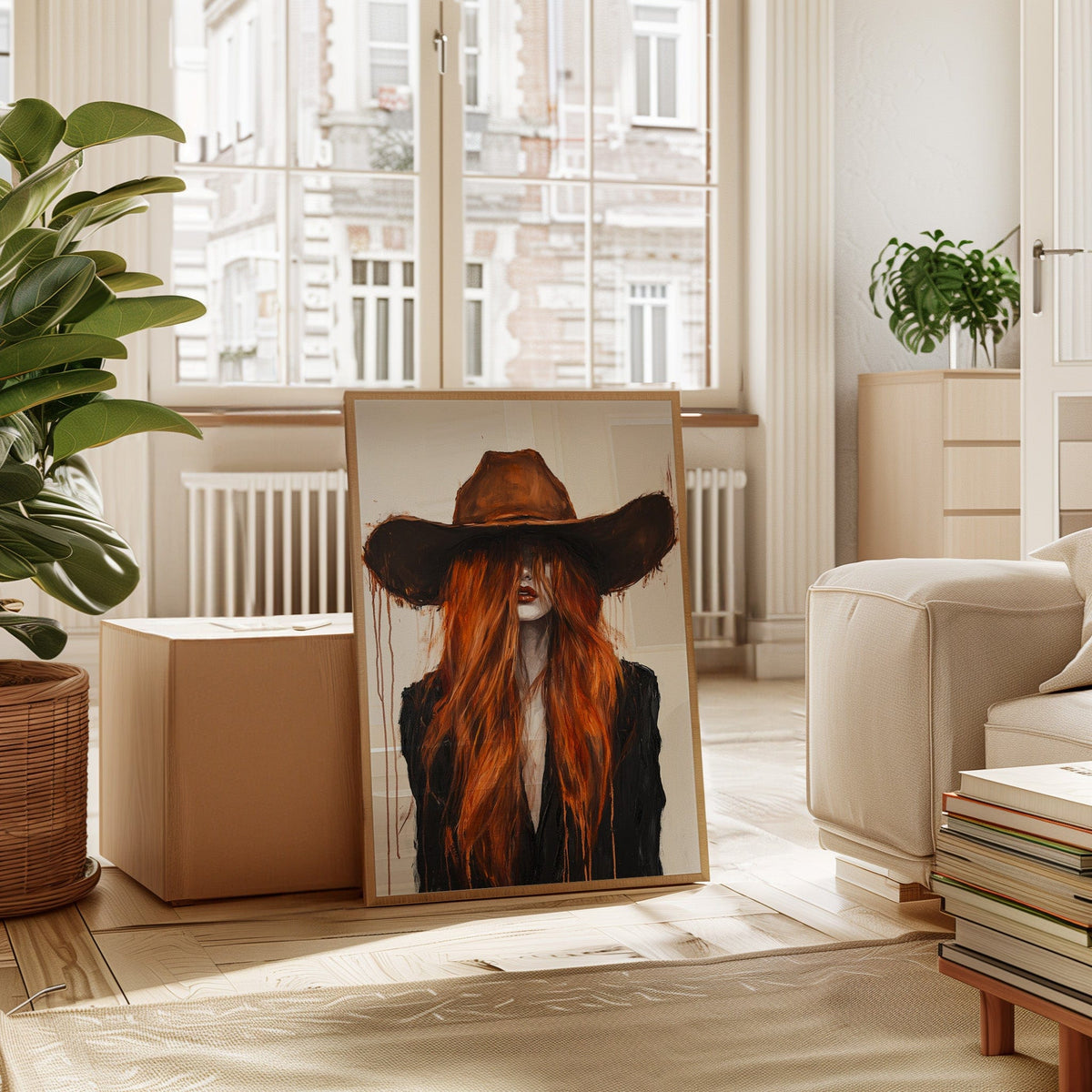 The Firebrand – Western Cowgirl Canvas Art - Quarter Circle AK Boutique