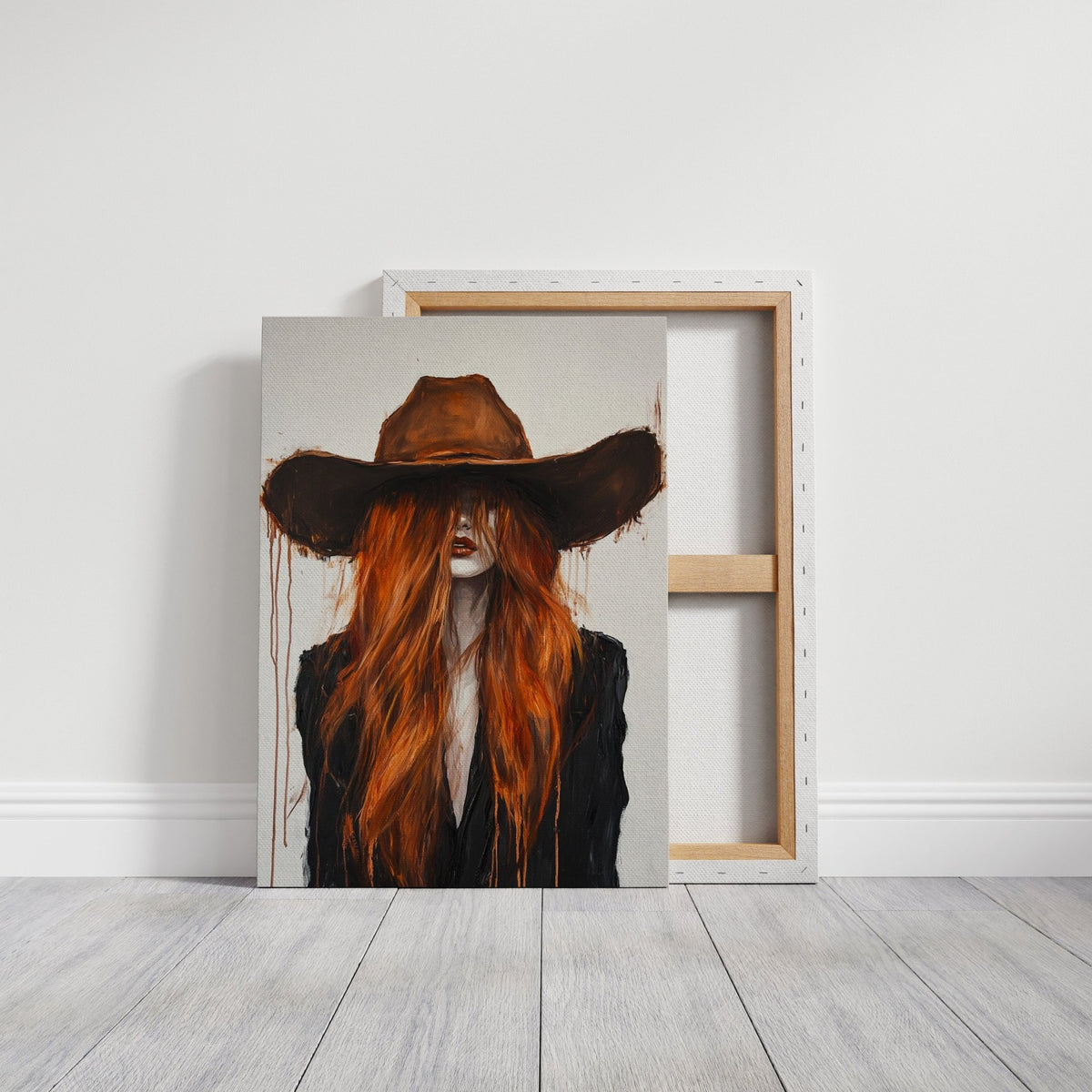The Firebrand – Western Cowgirl Canvas Art - Quarter Circle AK Boutique