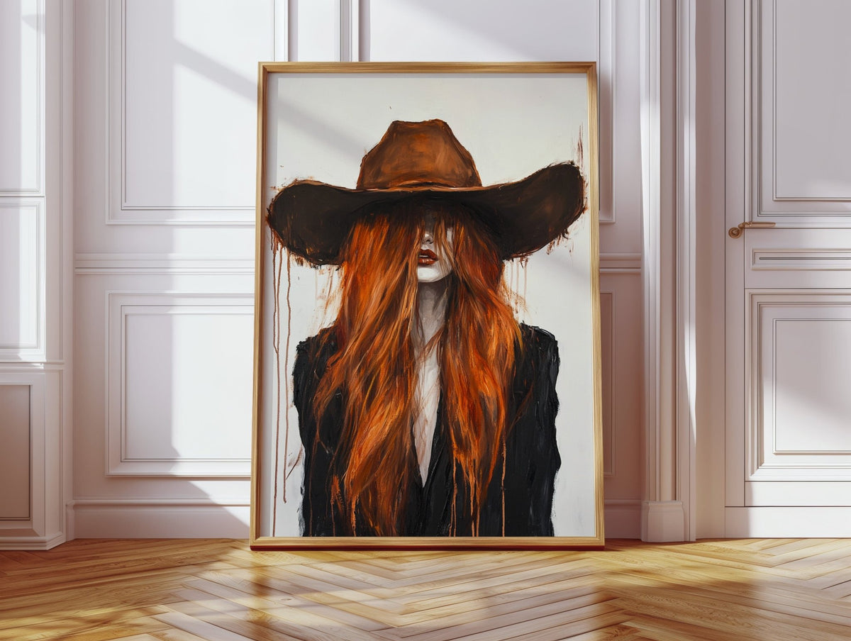 The Firebrand – Western Cowgirl Canvas Art - Quarter Circle AK Boutique
