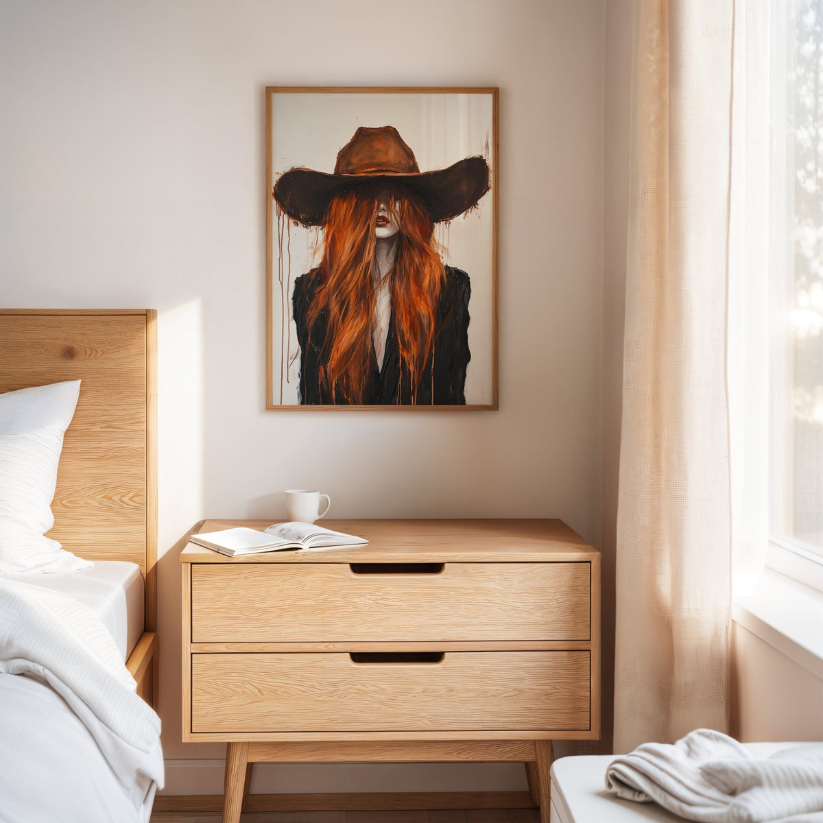 The Firebrand – Western Cowgirl Canvas Art - Quarter Circle AK Boutique