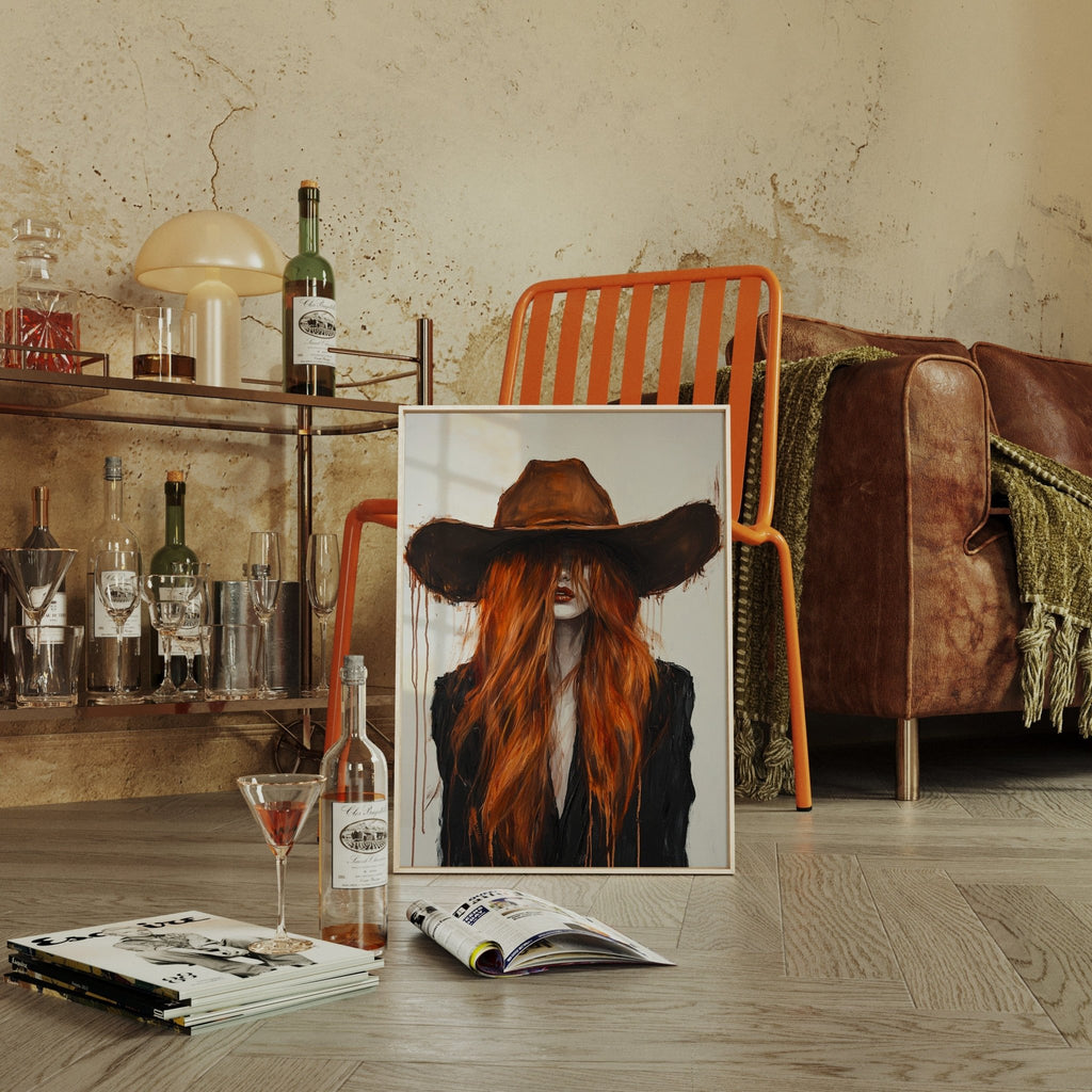 The Firebrand – Western Cowgirl Canvas Art - Quarter Circle AK Boutique