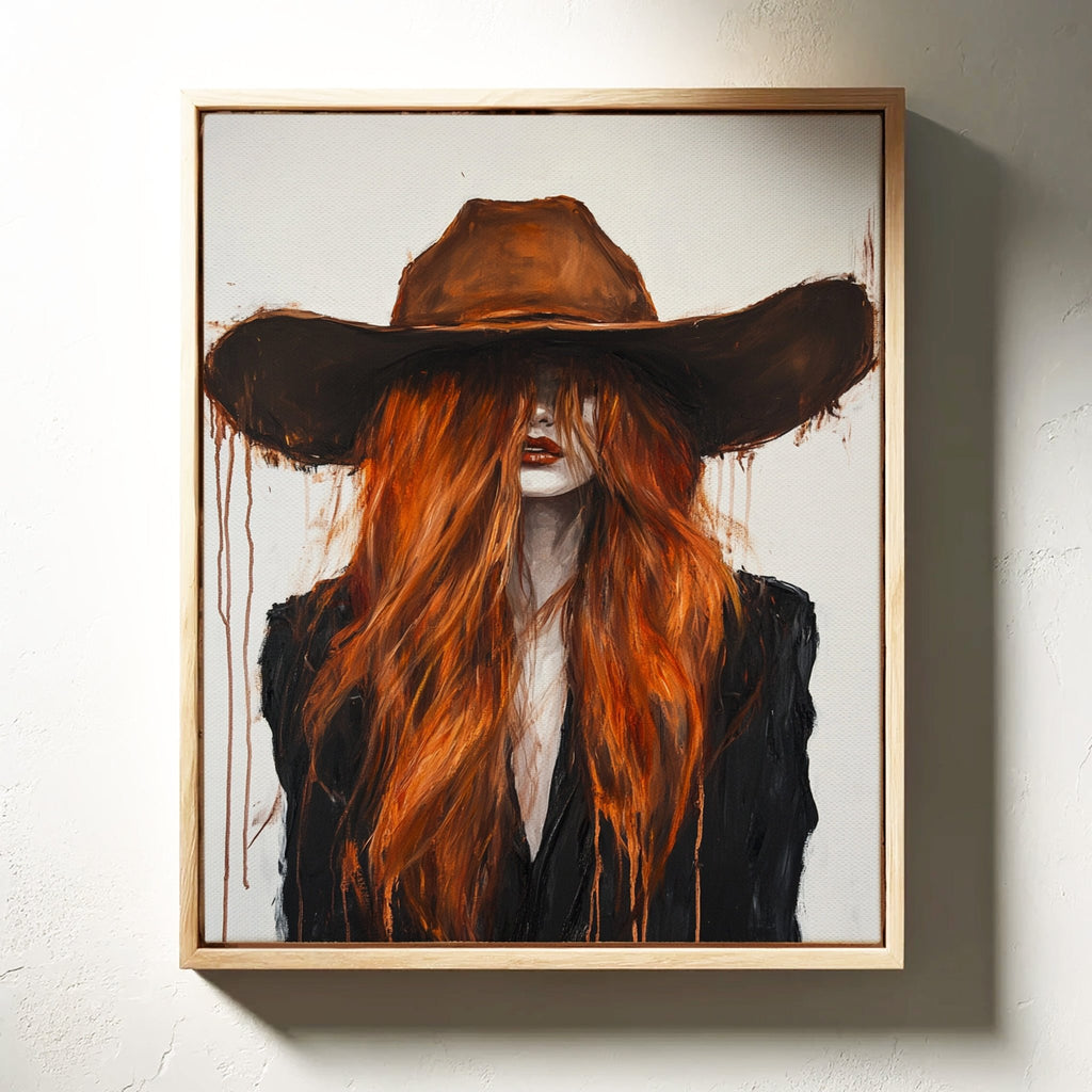 The Firebrand – Western Cowgirl Canvas Art - Quarter Circle AK Boutique