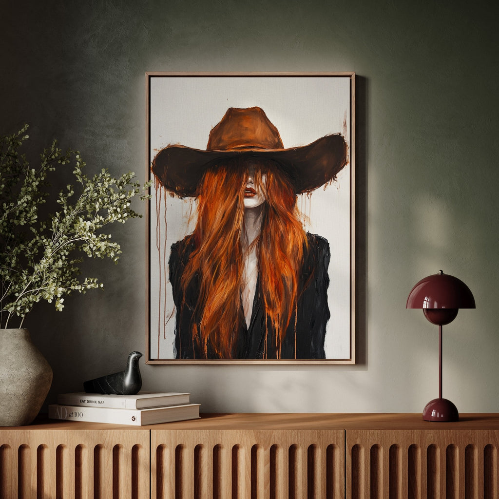 The Firebrand – Western Cowgirl Canvas Art - Quarter Circle AK Boutique