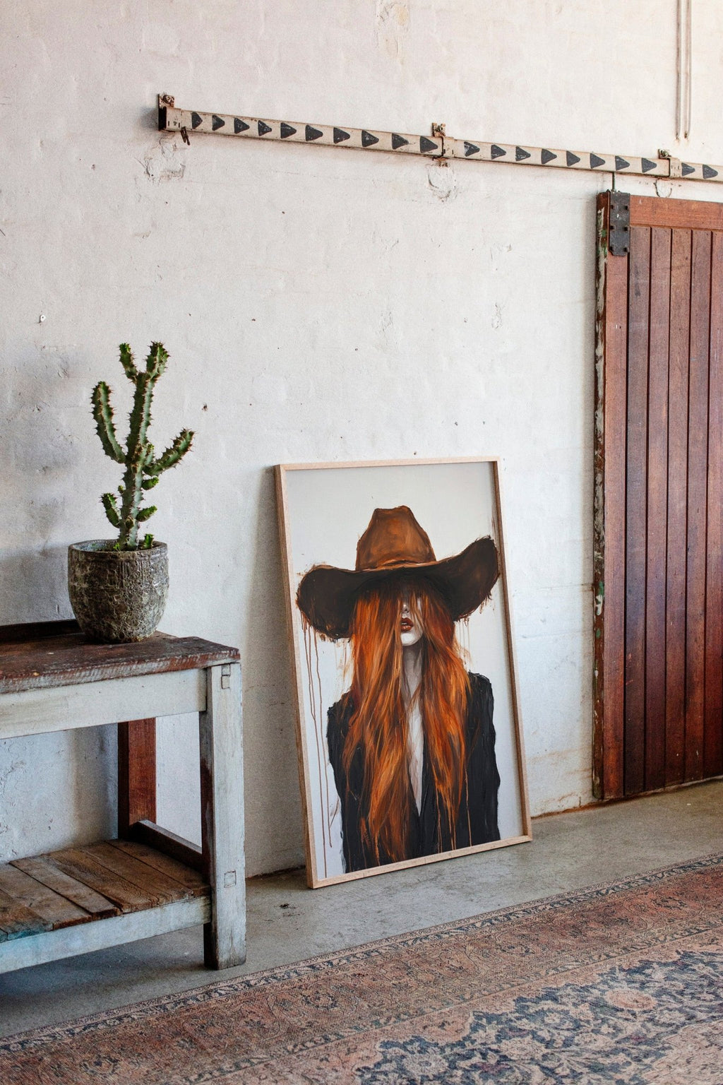 The Firebrand – Western Cowgirl Canvas Art - Quarter Circle AK Boutique