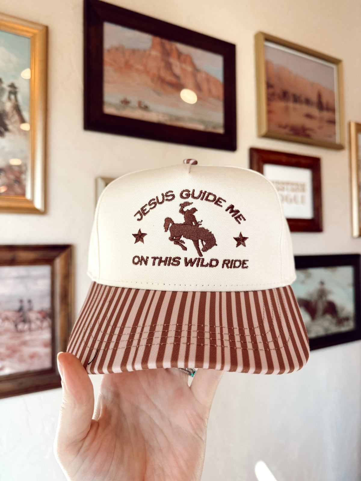 The Jesus Guide Me Baseball Cap - Quarter Circle AK Boutique