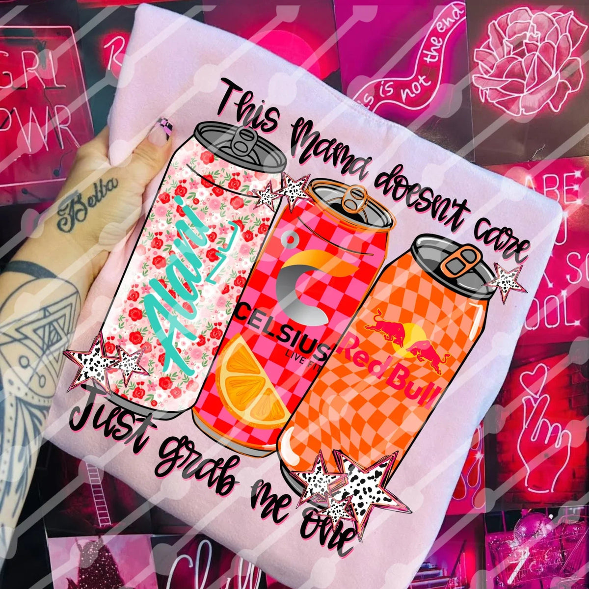 This mama doesn't care just grab me one tee or sweatshirt - Quarter Circle AK Boutique