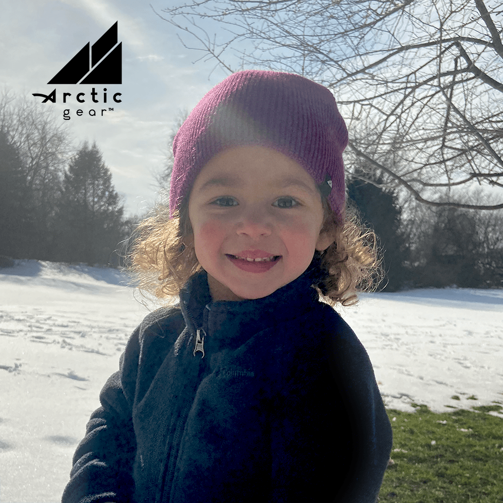 Toddler Acrylic Beanie - Quarter Circle AK Boutique
