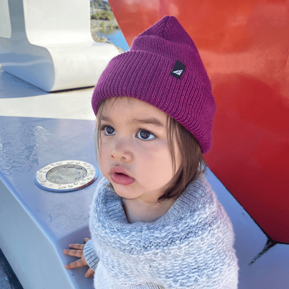Toddler Acrylic Cuff Hat - Quarter Circle AK Boutique