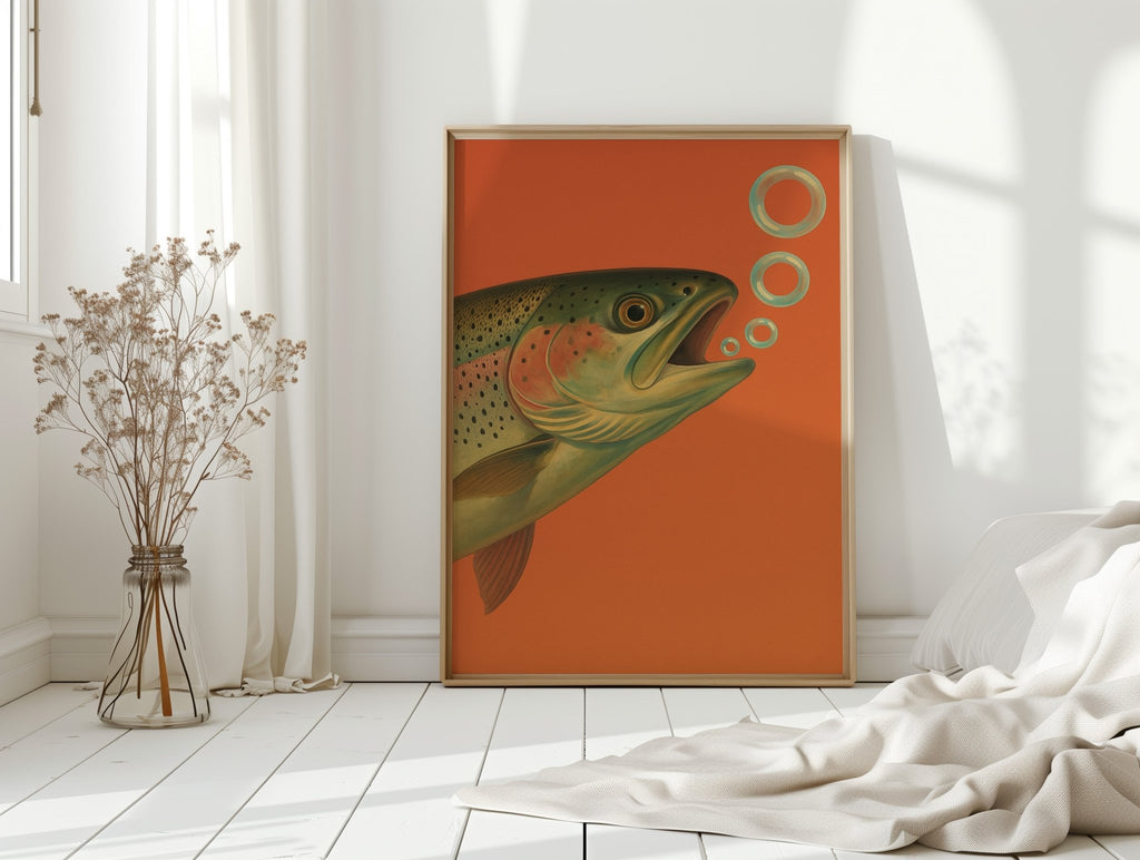 Trout Dreams in Tangerine - Quarter Circle AK Boutique