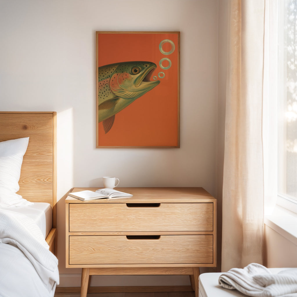 Trout Dreams in Tangerine - Quarter Circle AK Boutique