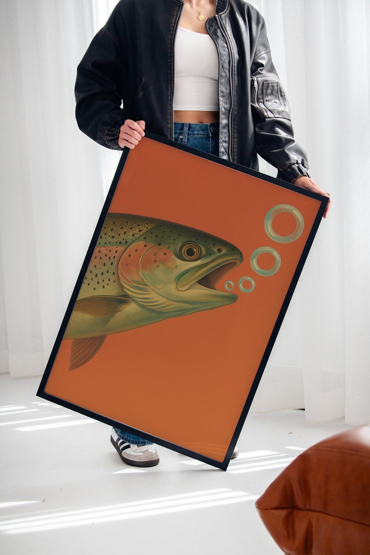 Trout Dreams in Tangerine - Quarter Circle AK Boutique