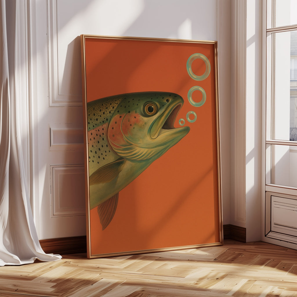 Trout Dreams in Tangerine - Quarter Circle AK Boutique