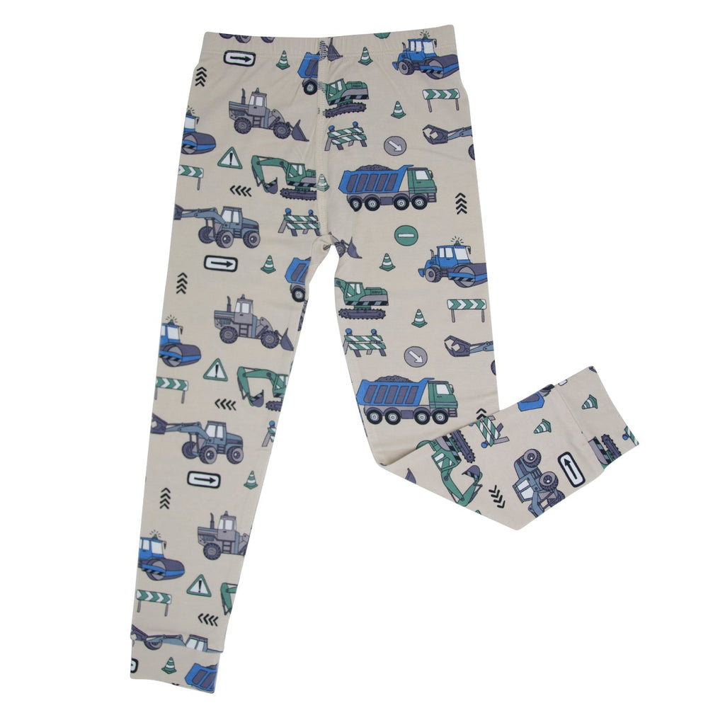 Trucks Diggers Construction Big Kid Pajama S/S - Quarter Circle AK Boutique