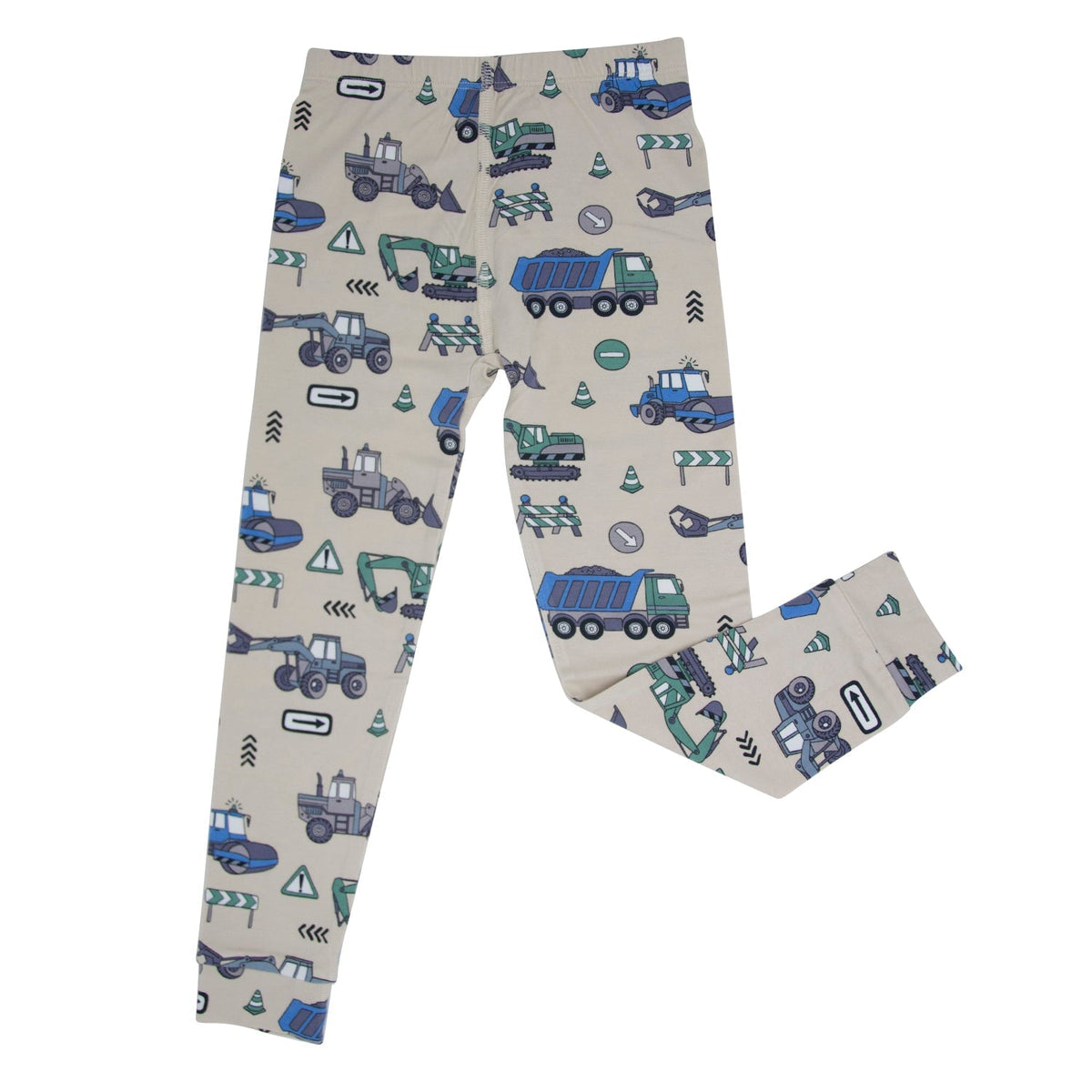 Trucks Diggers Construction Big Kid Pajama S/S - Quarter Circle AK Boutique