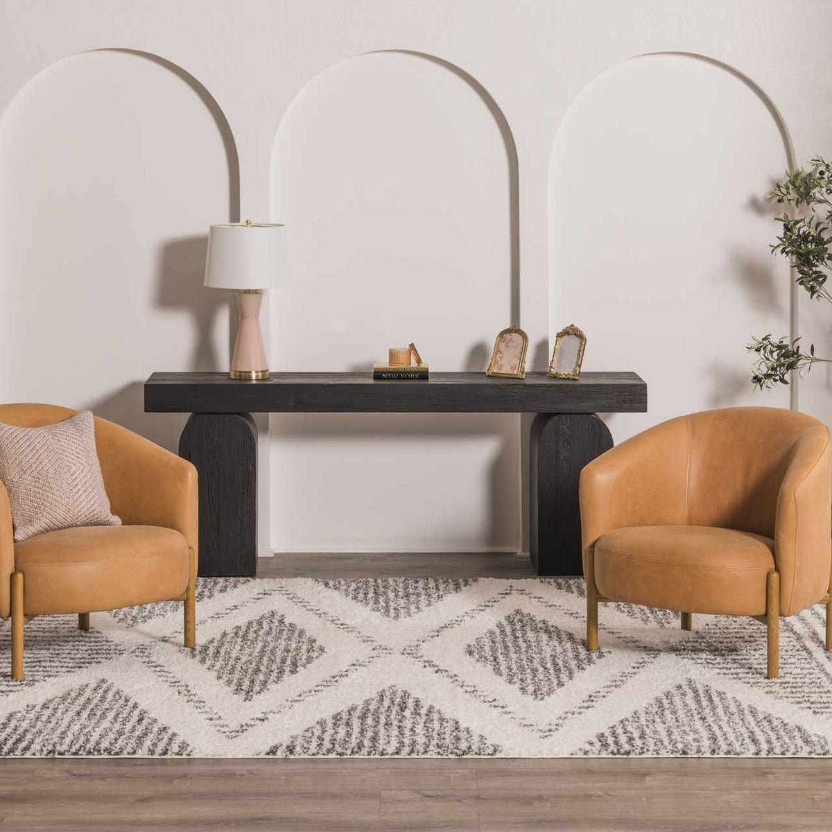 Trunding Plush Area Rug - Quarter Circle AK Boutique