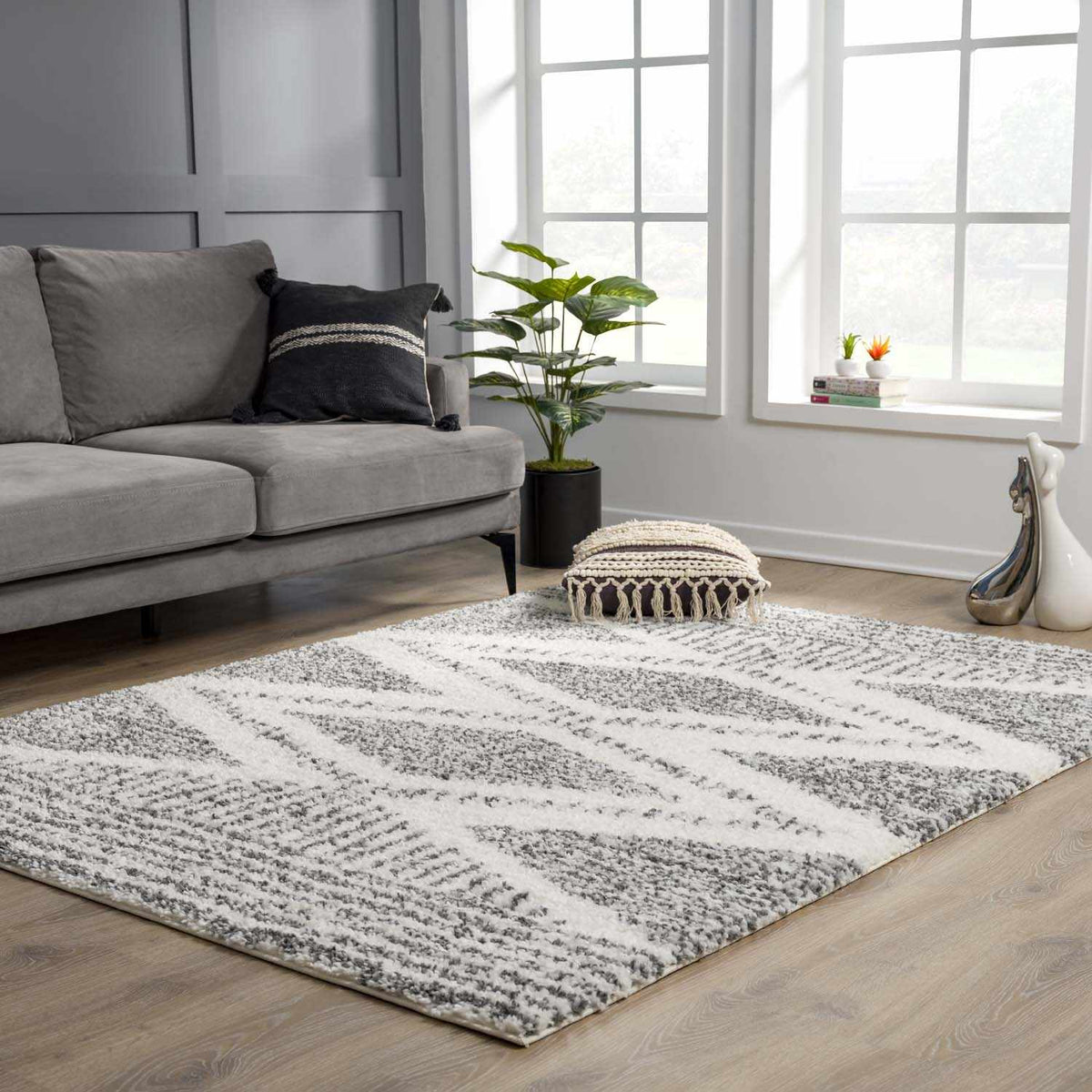 Trunding Plush Area Rug - Quarter Circle AK Boutique