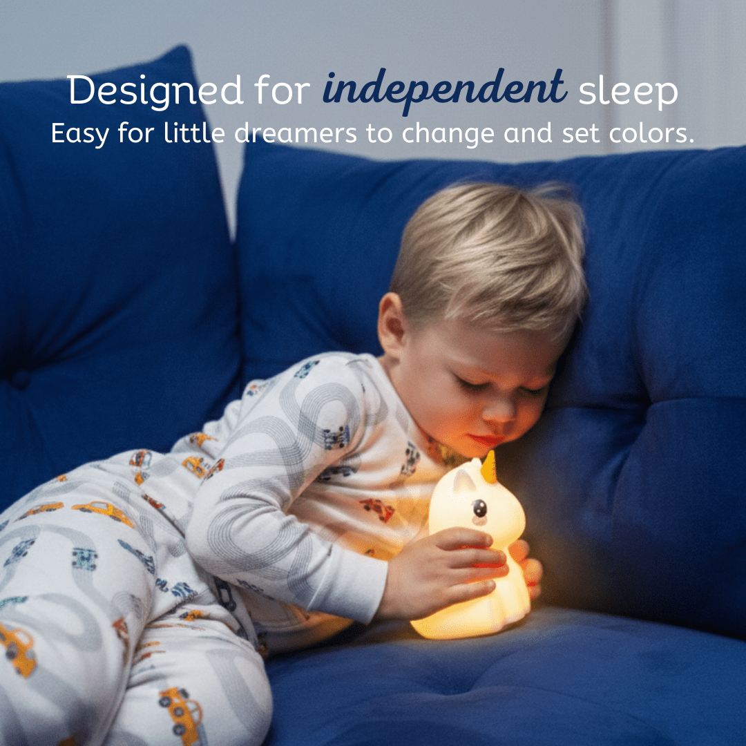 Unicorn Night Light - Soft Silicone Nursery Lamp | LumiPets® - Quarter Circle AK Boutique
