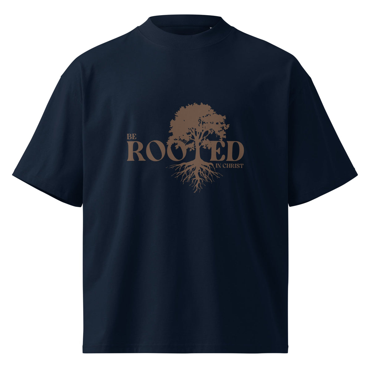 Unisex Organic Oversized High Neck T-Shirt