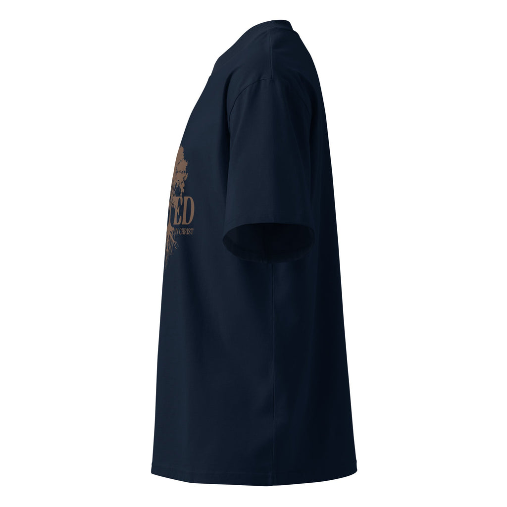 Unisex Organic Oversized High Neck T-Shirt