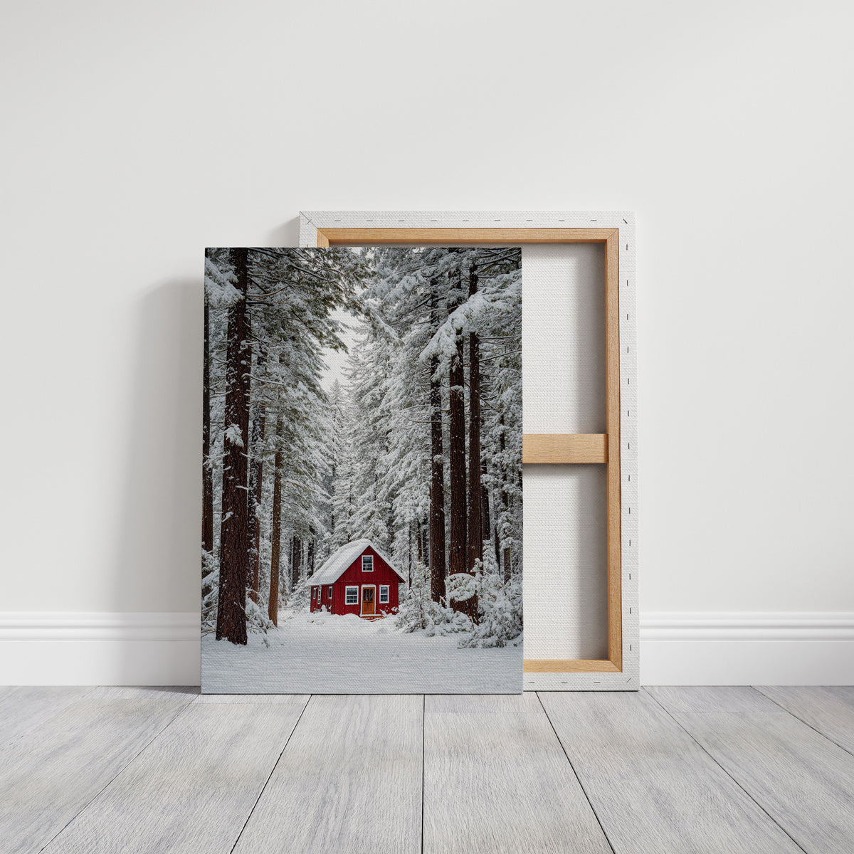 Sanctuary Beneath Snow-Covered Pines