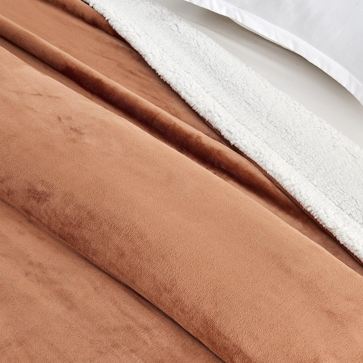 Velvet Plush Sherpa Luxury Bed Blanket - Kinsley Collection - Quarter Circle AK Boutique