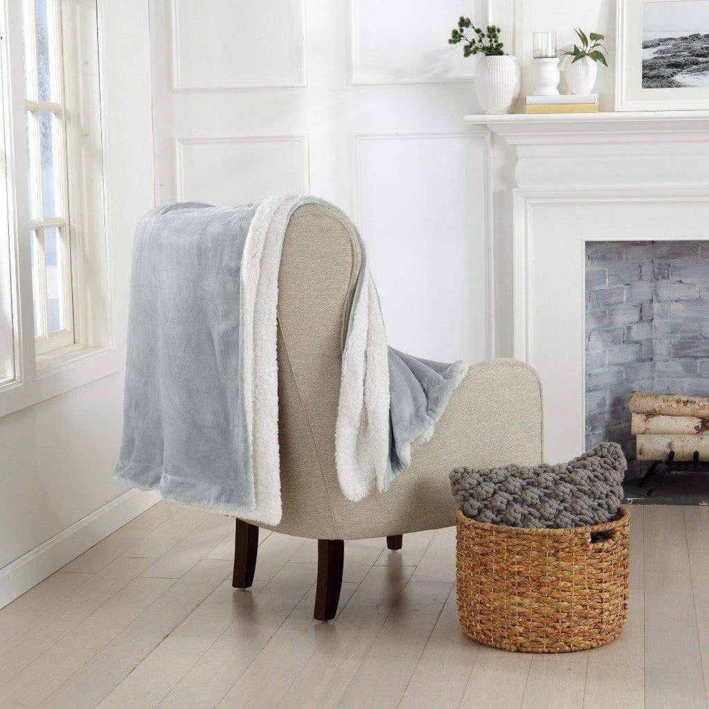 Velvet Plush Sherpa Luxury Bed Blanket - Kinsley Collection - Quarter Circle AK Boutique
